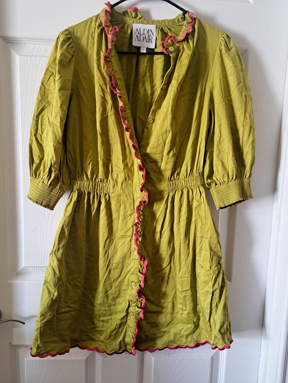 Alden Aldair dress with Pink Trim